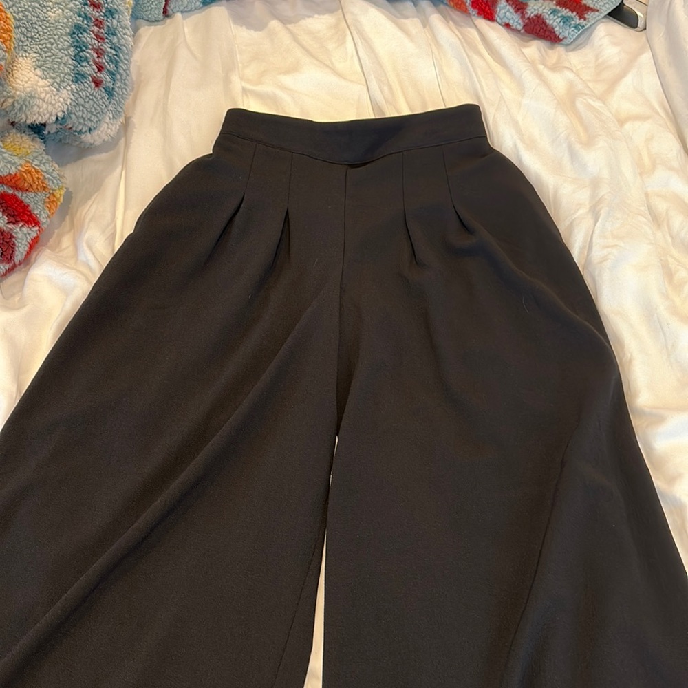 Pinup Girl clothing wide leg black pants size L